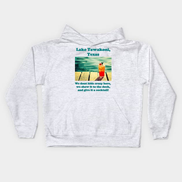 Lake Tawakoni (cocktail) Kids Hoodie by Chilcottage